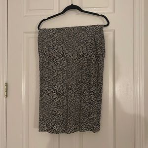 Cheetah High Waisted Midi Skirt